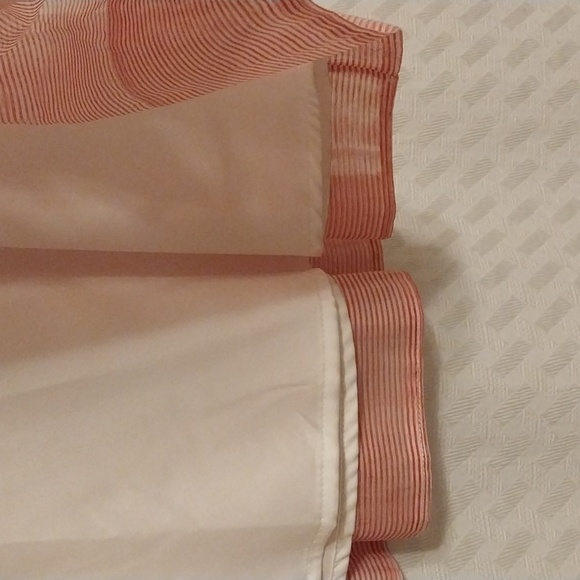 NWT Talbots skirt red and white lined size 10 very cute - Picture 4 of 6